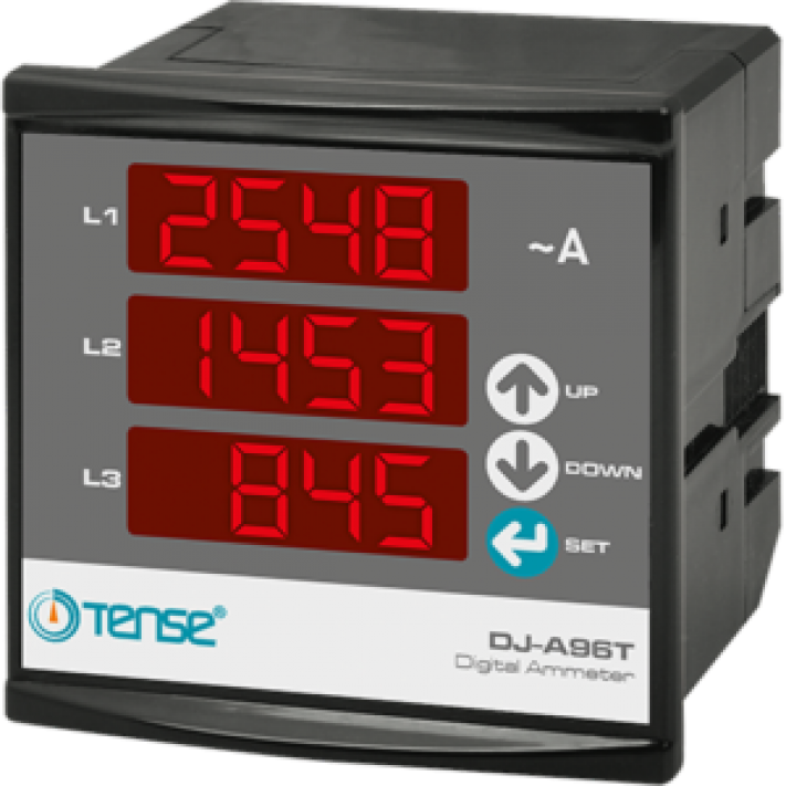 Dijital Trifaze Ampermetre DJ-A96T 150mA-995A Tense