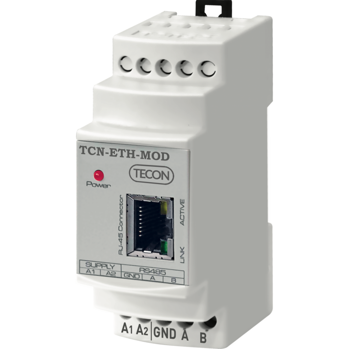 Ethernet Modem Rs-485  Tcp-Ip Uyumlu İzoleli Modbus İletişim Tense ETH-MOD-T