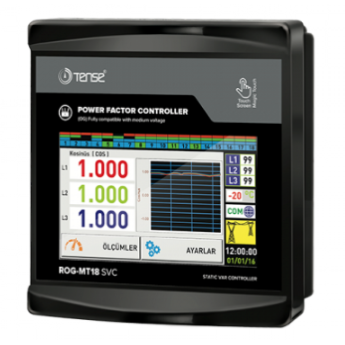 Reaktif Güç Kontrol Rölesi Tense ROG-MT18 SVC