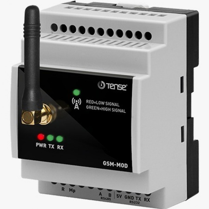 Gsm Modem Rs32-Rs485 Tcp-Ip Uyumlu İzoleli  Modbus İletişim Tense GSM-MOD