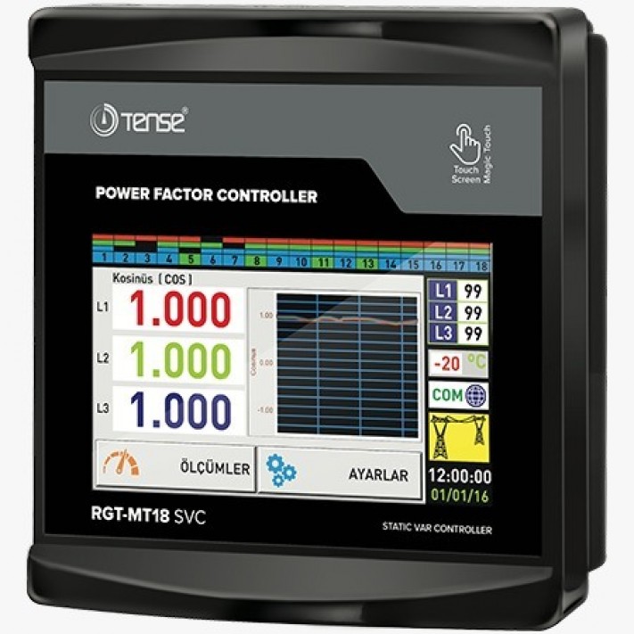 Reaktif Güç Kontrol Rölesi Svc18-3 Og-X1-X5 Tense