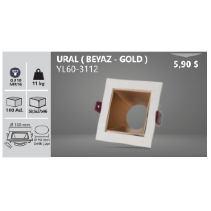 Beyaz-Gold Ural Kasa