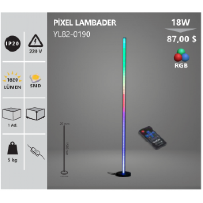 18W Pixel Lambader