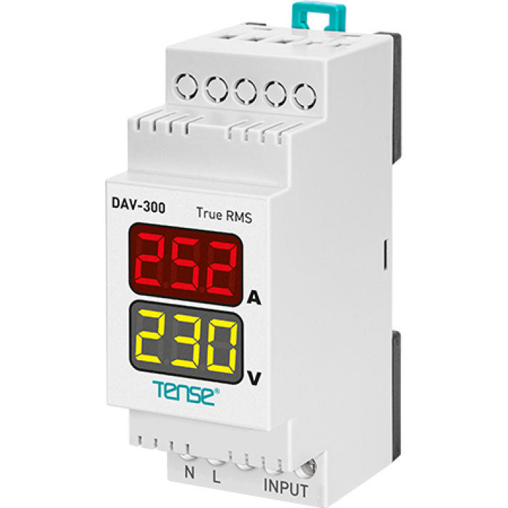 Dijital Voltmetre 150V-260V - Ampermetre 2A-250A Tense DAV-300