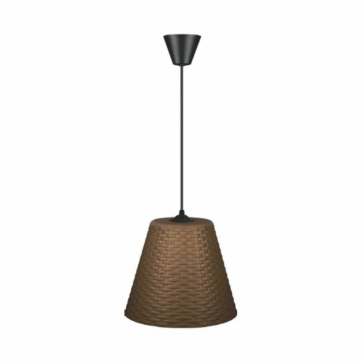 Rattan Tekli Sarkıt E27 Kahverengi